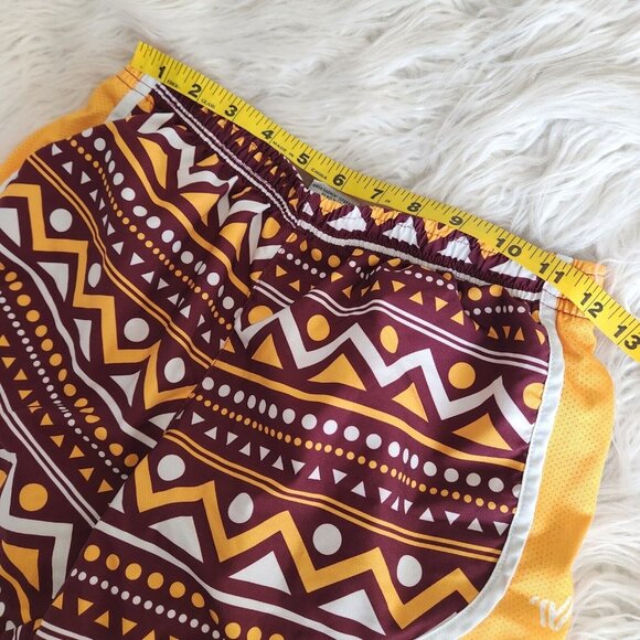 Varsity Athletic Running Shorts Womens XS Chevron Polka Dot Vented Lined - Picture 5 of 8